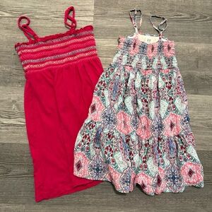 GAP Girls' Tiered Sundress & Old Navy Sundress Duo. Size 6/7